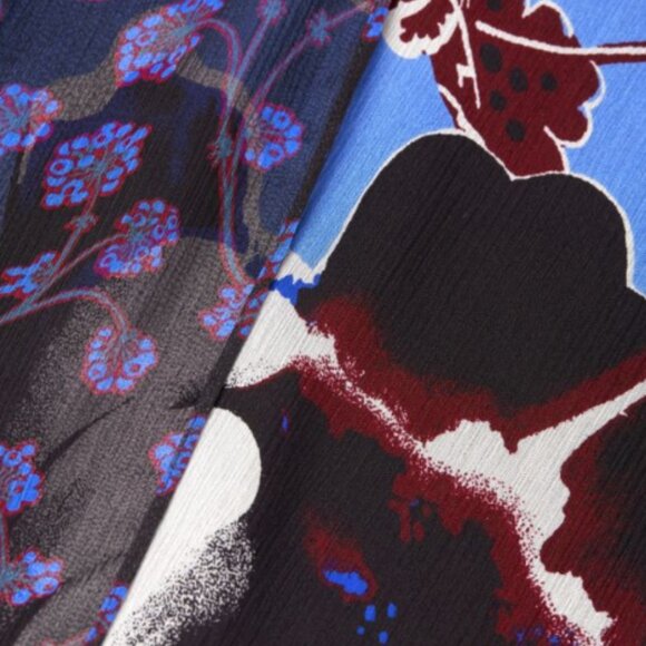 Diane von Furstenberg Effie Floral Silk Shift Dress, SZ L - Picture 4 of 15